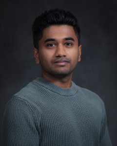 Graduate School student posed studio portrait